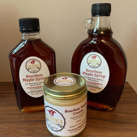Bourbon Maple Syrup Products from Saratoga Maple