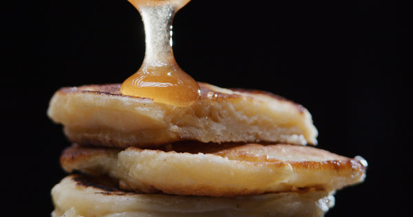 Maple Syrup on Gourmet Pancake Mix from Saratoga Maple