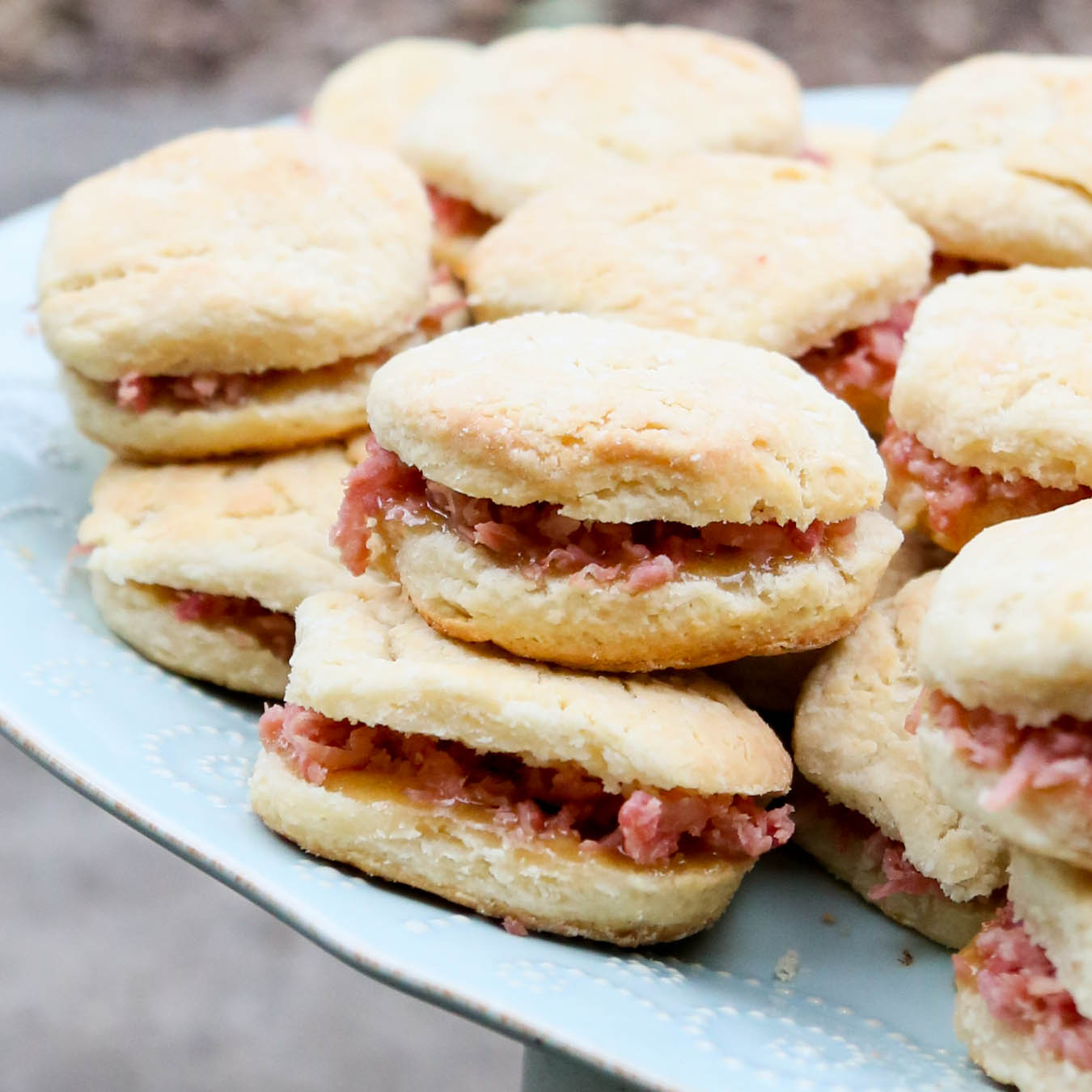 Country Ham Biscuits with Brown Sugar Butter