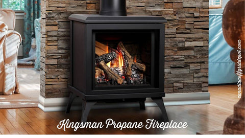 Kingsman Propane Fireplace FDV200S for heating your off-grid cottage or cabin