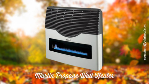 Large Martin Propane Wall Heater for your off-grid cabin or cottage