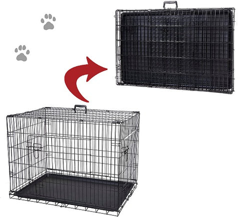 Cage chien pliable - rangement compact