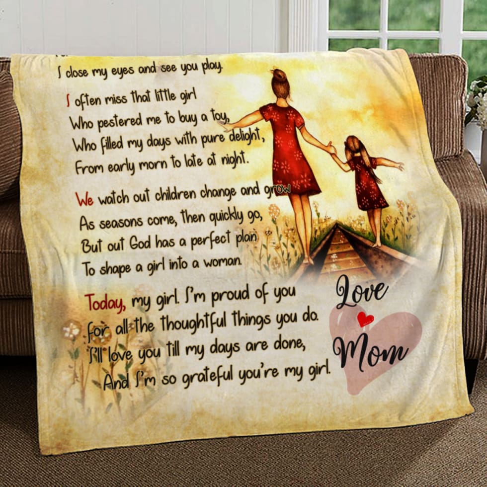 personalized mother throw blanket