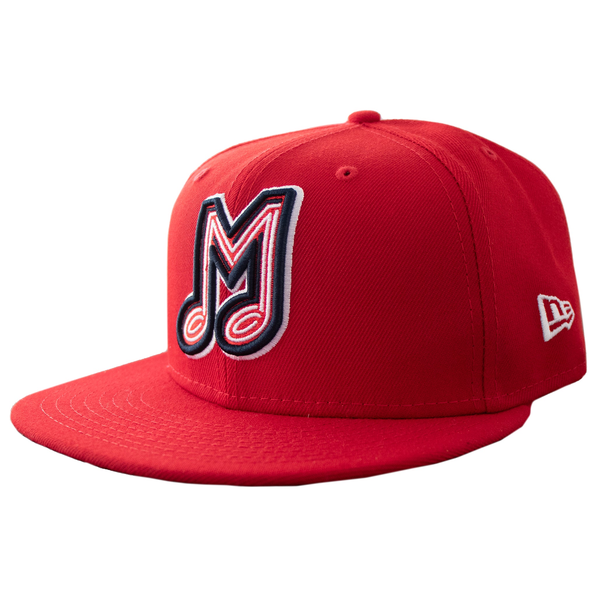 Men's Memphis Redbirds New Era White/Black Theme Night 59FIFTY Fitted Hat