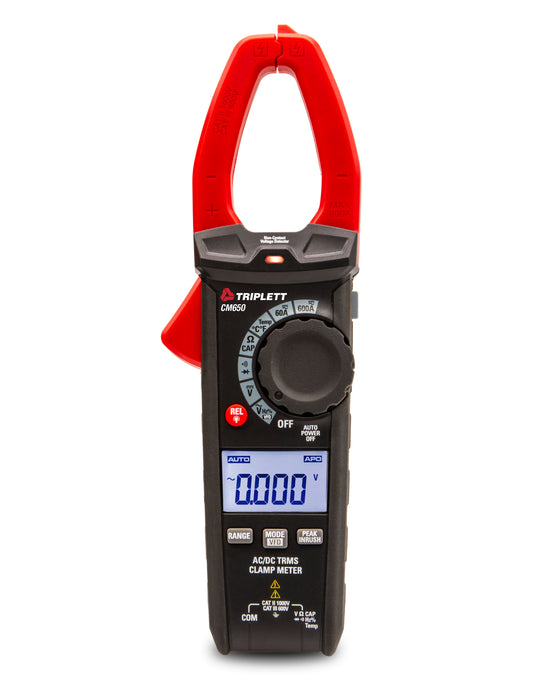 洗濯機可 600A T-RMS AC/DC Clamp Meter