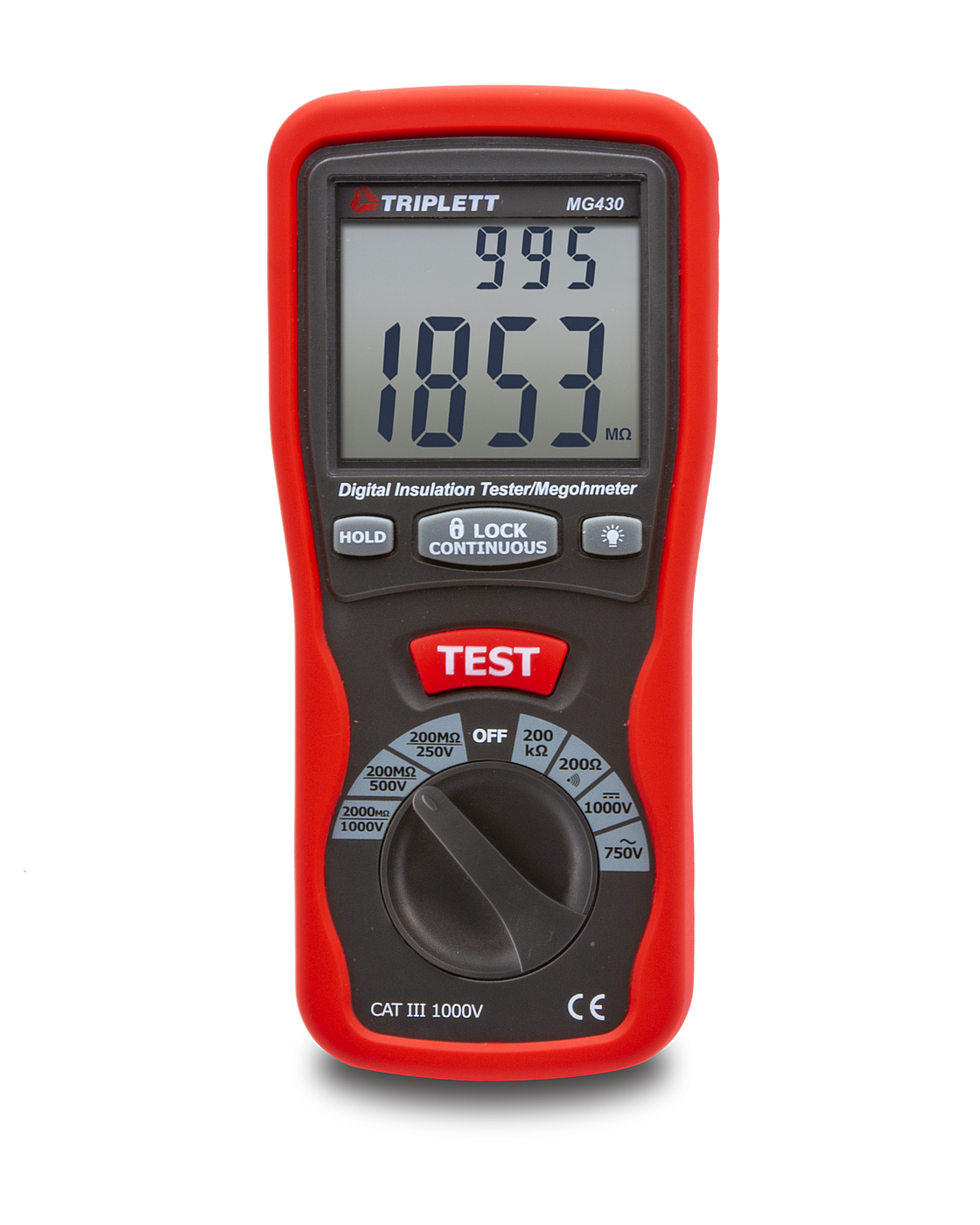 Digital Insulation Tester - Tests Insulation Resistance to 2000MΩ, CAT ...