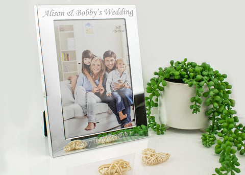 Engraved Wedding Photo Frame