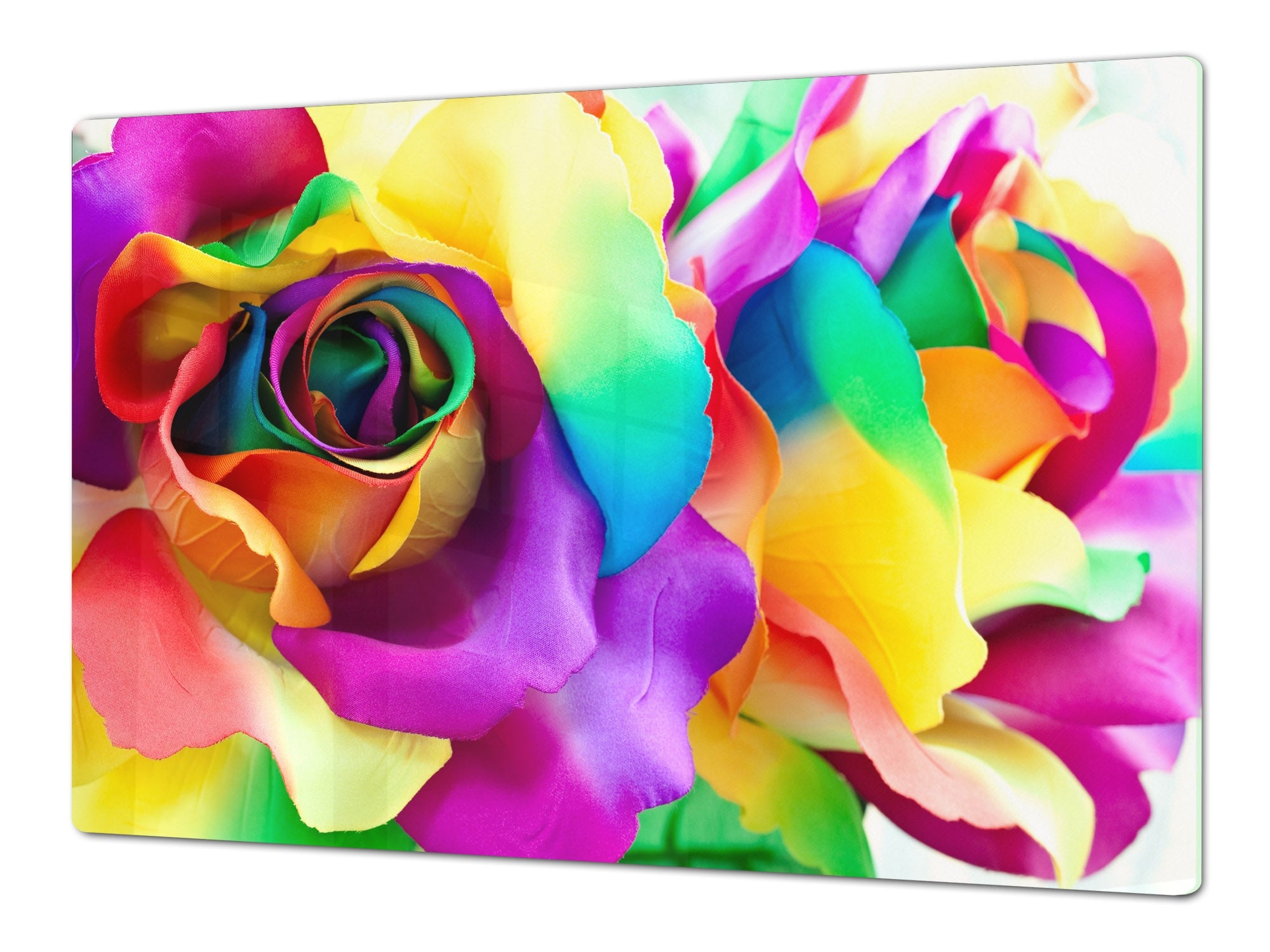 ENORME tabla de cortar de VIDRIO templado - Serie de flores DD06A Rosa –  Concept Crystal