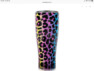 30 oz Neon Leopard