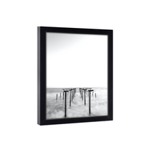 Load image into Gallery viewer, 24x4 Picture Frame Black Wood 24x4  Poster Frame
