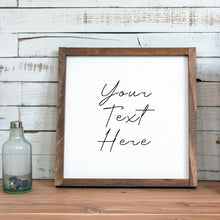 Load image into Gallery viewer, farmhouse wall with custom sign