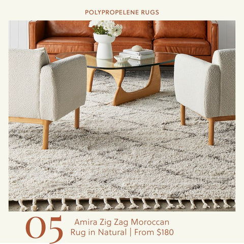 soft moroccan inspired rug in natural beige