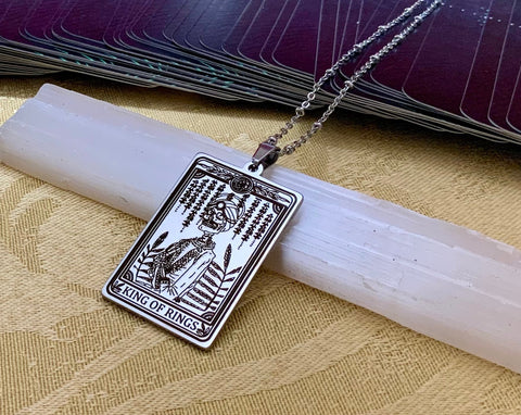 Kings of Rings Tarot Card Necklace