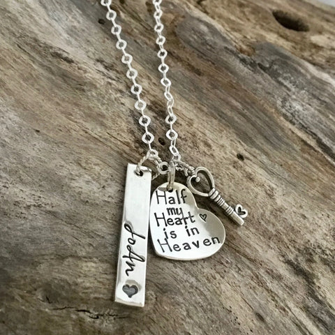 Memorial necklace for loss of husband or boyfriend
