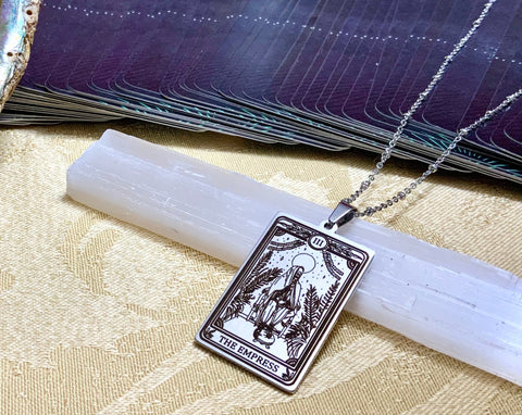 Empress Tarot Card Necklace