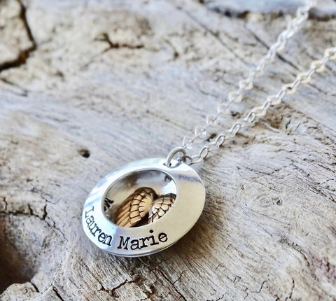 Mom of an Angel, sympathy gift Angel Wing Necklace, Angel Wings, Misca –  Little Happies Co