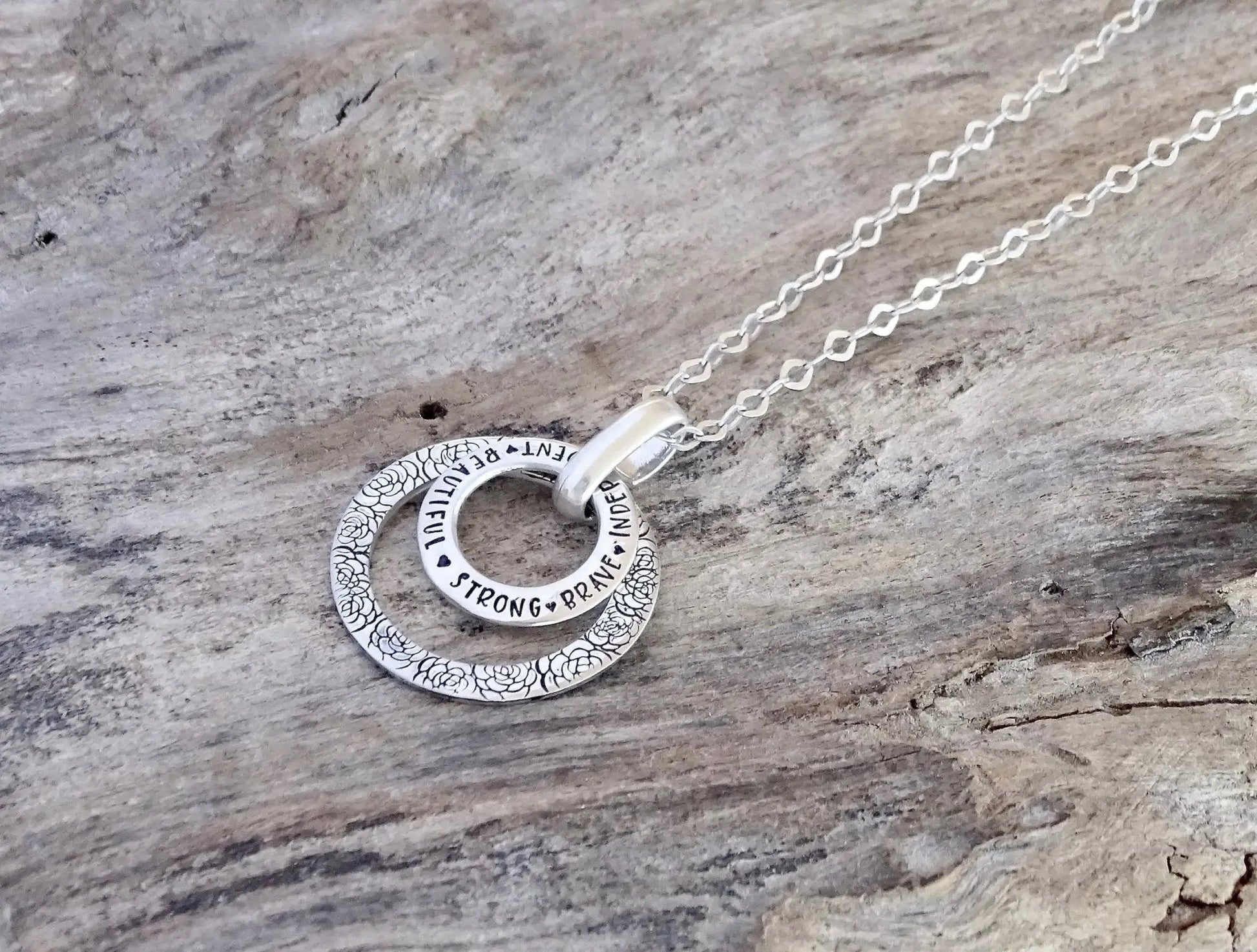Inspirational Necklace | Gift for Her | Sterling Silver - Sterling Silver Jewelry - The Silver Wing
