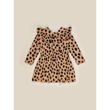 Load image into Gallery viewer, Huxbaby Animal Print Frill Neck Dress