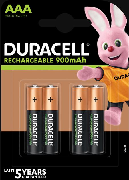 rechargeable aaa duracell batteries