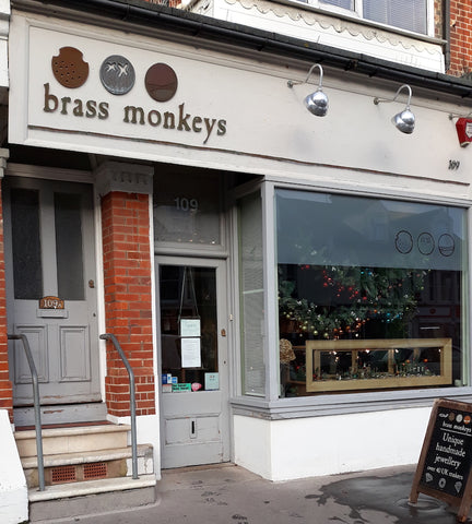 Brass Monkeys Hove UK jewellery gallery shop frontage