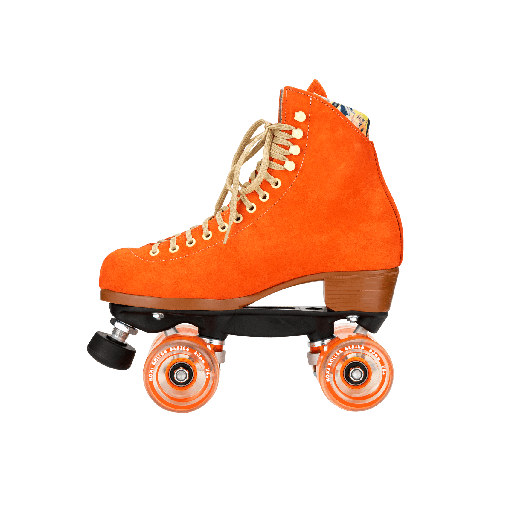 orange roller skates