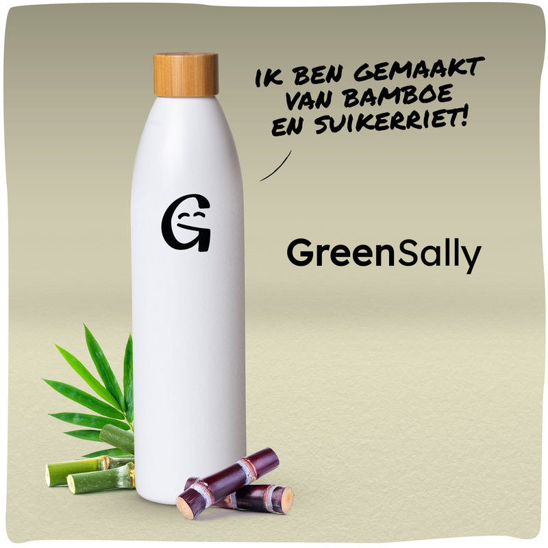 Terugbetaling Duwen Aktentas GreenSally | Duurzame waterfles gemaakt van suikerriet en bamboe –  GreenBetty