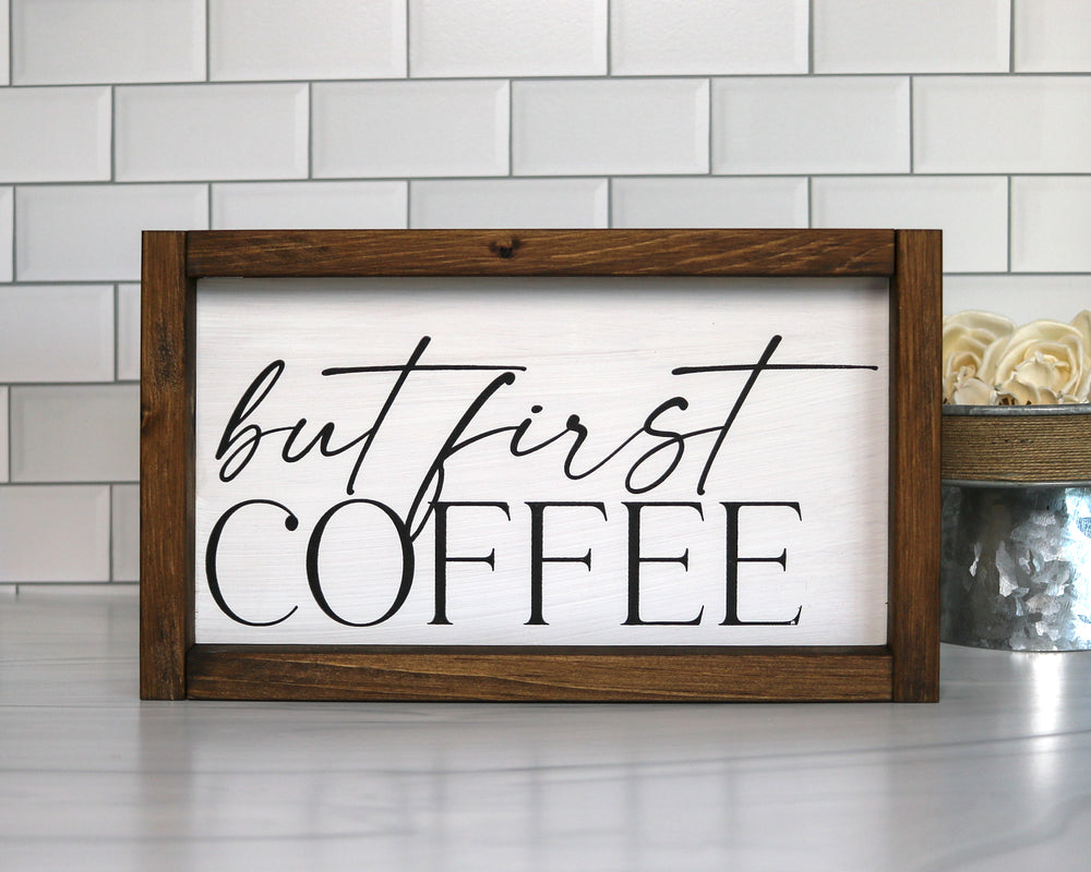 Morning Coffee Quotes Pour Myself a Cup of Ambition Painted Wood Signs  Stumble Good Morning Kitchen Decor Country Southern Woman Funny 1 -  UK