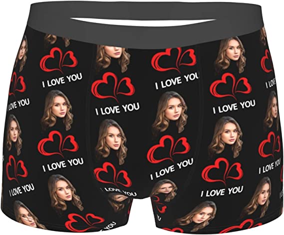 Custom Face Boxer Briefs, Personalized Funny Face Briefs, Multi