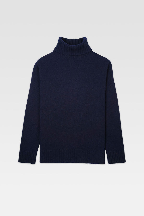 Brown Lambswool Turtleneck Sweater – Harmony Paris