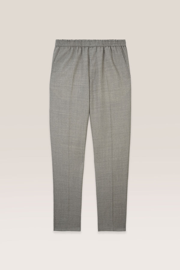 Gray Deluxe Wool & Silk Pants | Peter Christian