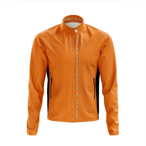 Men's Hi Vis Orange Stripe Tor Cycling Jacket