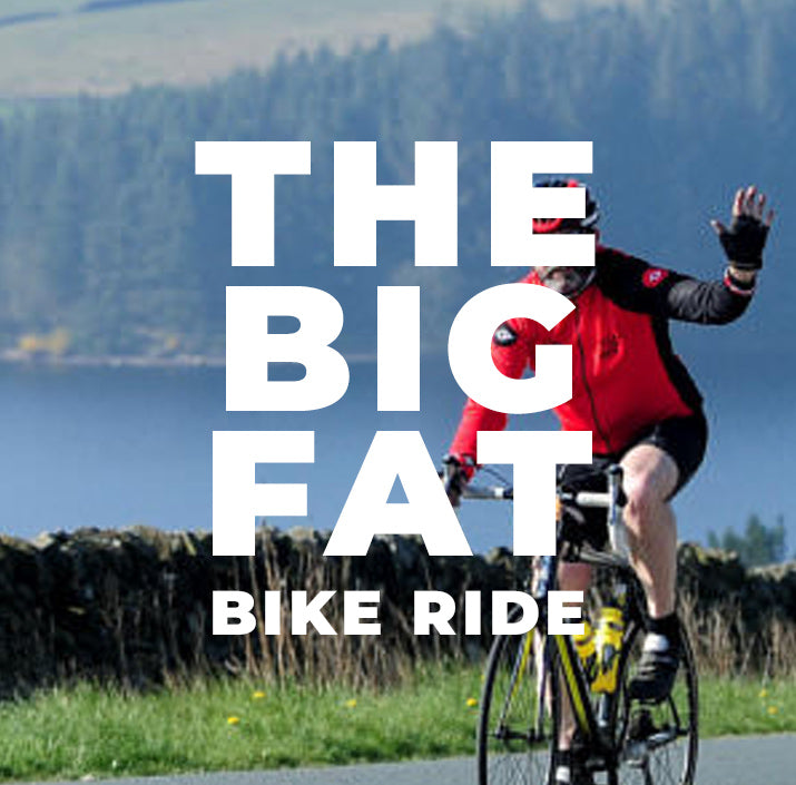 fat bloke on a bike