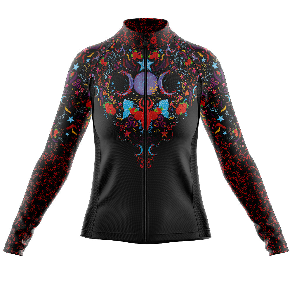 thermal long sleeve cycling jersey