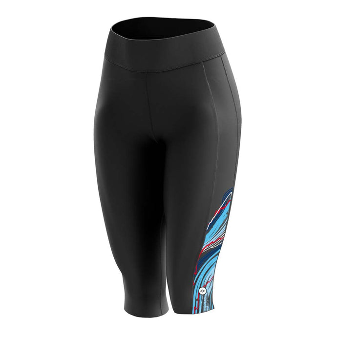 Womens Black Winter Thermal Padded Cycling Tights