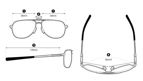 Ascent Aviator Dimensions Chart