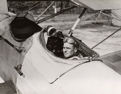 Lt. James H. Doolittle sitting in the cockpit of NX7918 just prio to sealing up the cockpit for his record-setting flight.