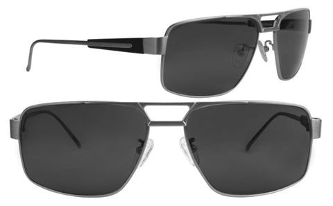Neutral Gray Scheyden C-130 aviation sunglasses with a titanium frame and mineral glass lenses