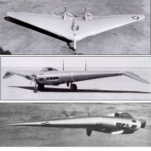 The N-1M 1940's Jack Northrop Flying Wing which could fly at 200 mph