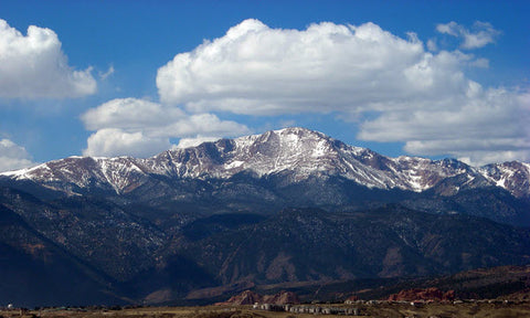 Pike's Peak as seen from the Black Foewar Gliderport just north of Colorado Springs.