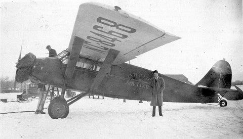 A Stinson Detroiter like the one purchased by Noel Wien when he started Wien Alaska Airways.