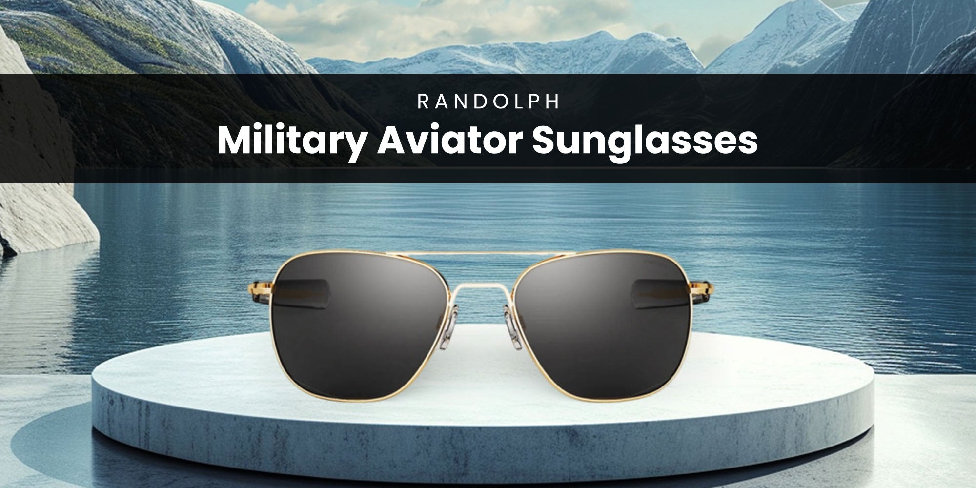 Randolph Military Aviator Sunglasses