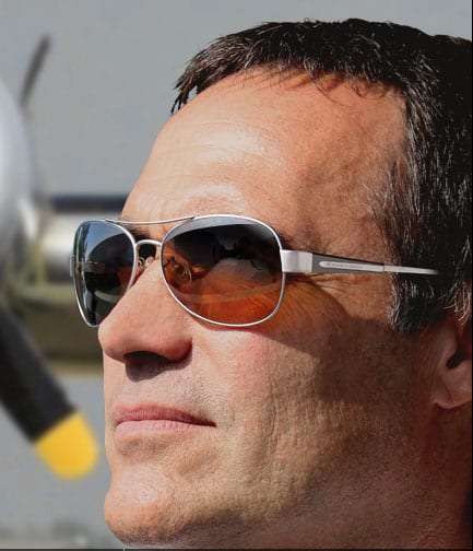 Man Wearing Scheyden Albatross Sunglasses