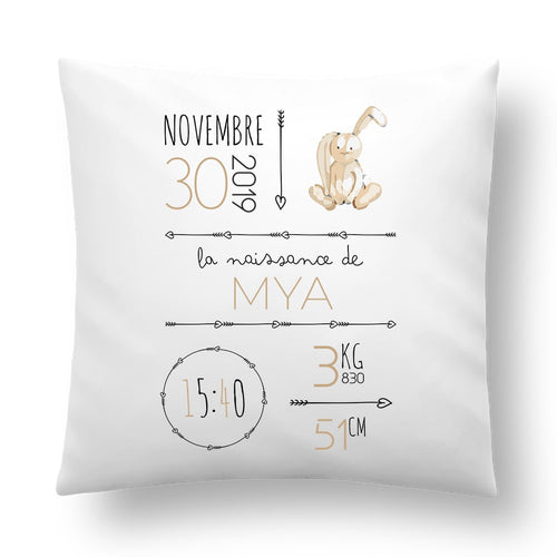 Housse De Coussin Naissance Personnalisable Bout D Chou