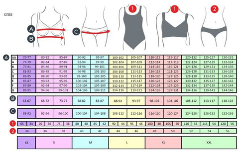 Bikinn,measurements swimwear chart-tableau taille maillot-tabla de tallas de trajes de baño,Bikinn