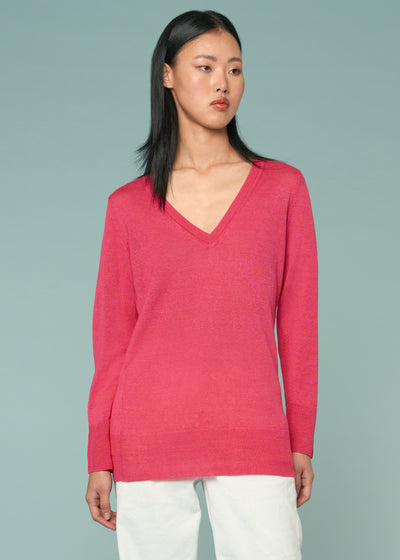 Load image into Gallery viewer, Hemp V neck sweater