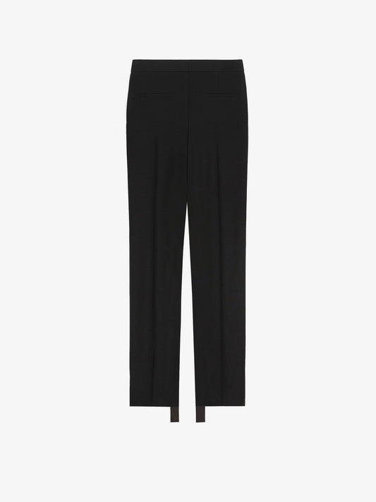 Black Trouser In Lycra With One SIde Cut Out Waist – Styched Fashion