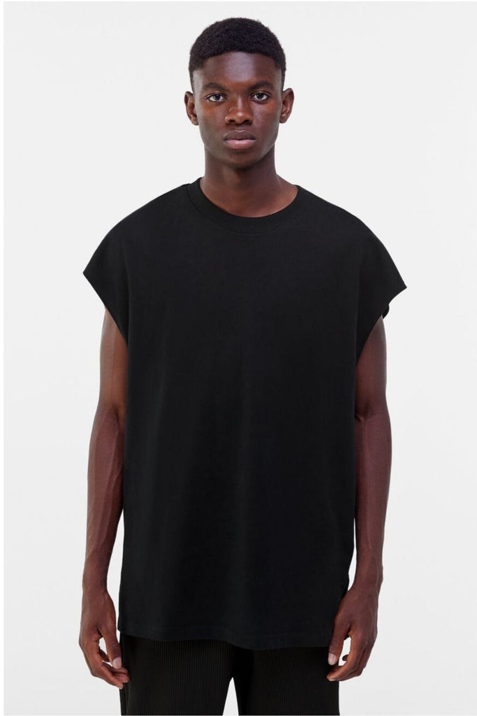 Boxy Fit Black T-Shirt – Styched Fashion