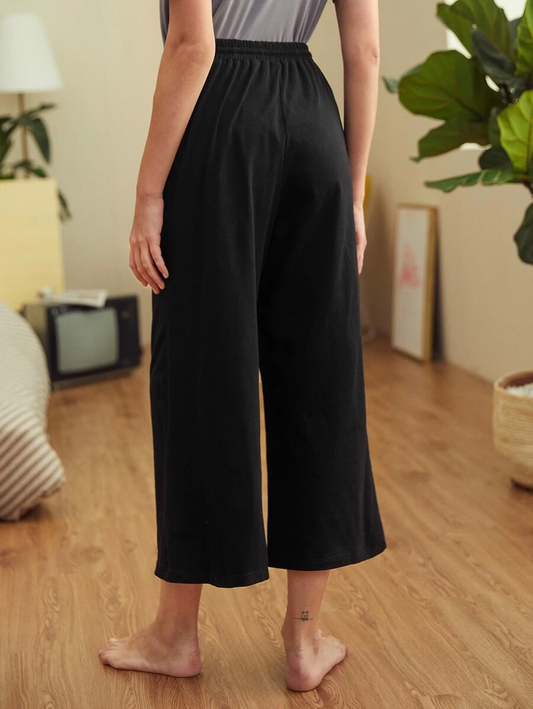 Pocket Side Belted Culotte Pants – Styched Fashion