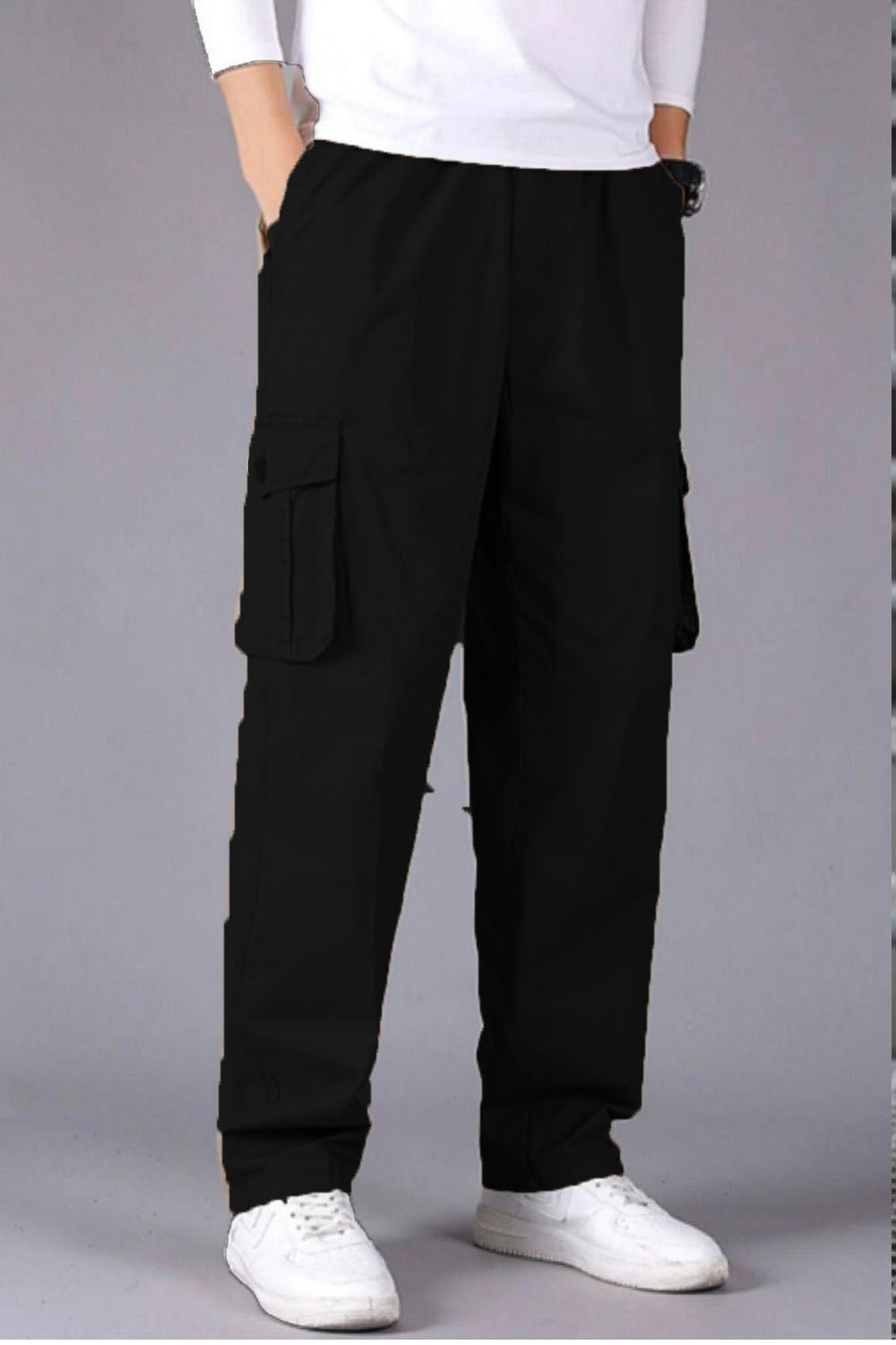 EIGHTYFIVE 4 POCKET PANTS  Cargo trousers  black  Zalandocouk