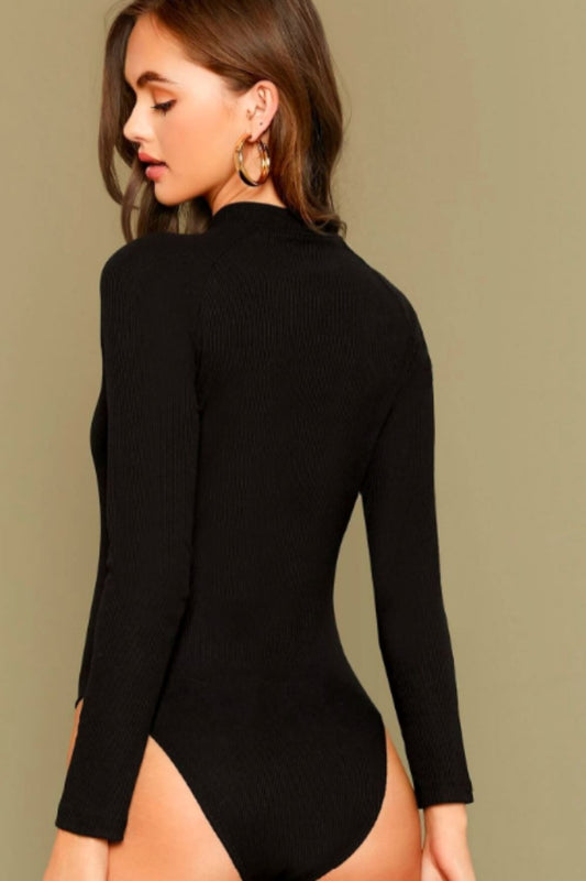 Full Sleeve Black Bodysuit – Styched Fashion